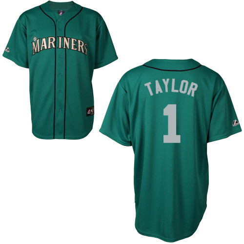 Chris Taylor #1 mlb Jersey-Seattle Mariners Women's Authentic Alternate Blue Cool Base Baseball Jersey